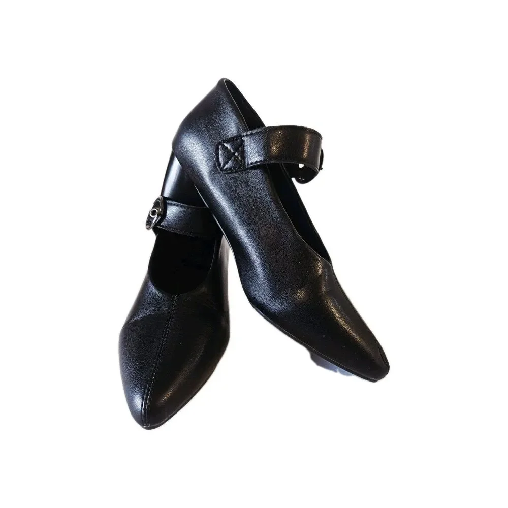 Black High Heel Pumps Party Cocktail Shoes Size 8